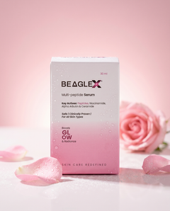BeagleX Multi-Peptide Serum | Peptides + Niacinamide + Alpha Arbutin + Ceramide | Glow & Radiance, Fades Dark Spots – 30ml