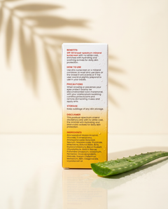 BeagleX Mineral Base Sunscreen SPF 50 PA++++ | Broad Spectrum, No White Cast | For All Skin Types – 50g
