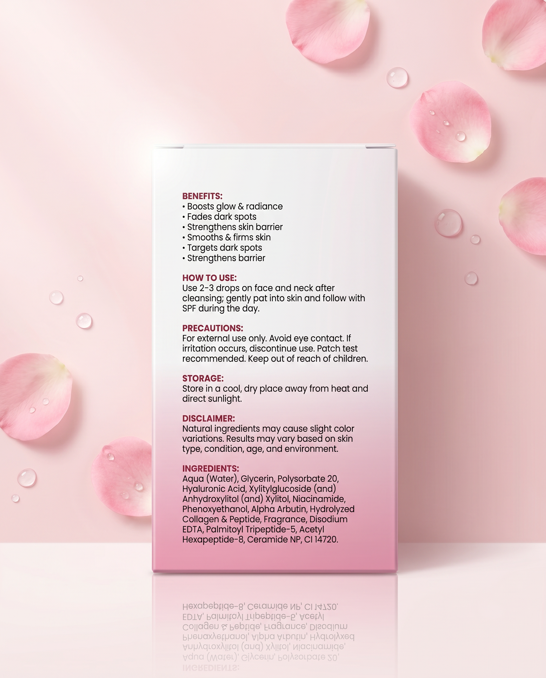 BeagleX Multi-Peptide Serum | Peptides + Niacinamide + Alpha Arbutin + Ceramide | Glow & Radiance, Fades Dark Spots – 30ml