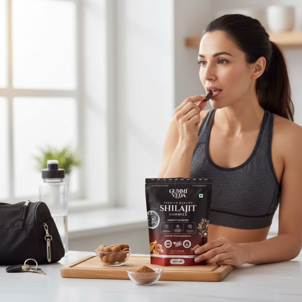 Gummyveda™ All Day Energy Gummies – Natural Orange Flavor | Sustained Focus & Vitality | 60 Vegan Gummies